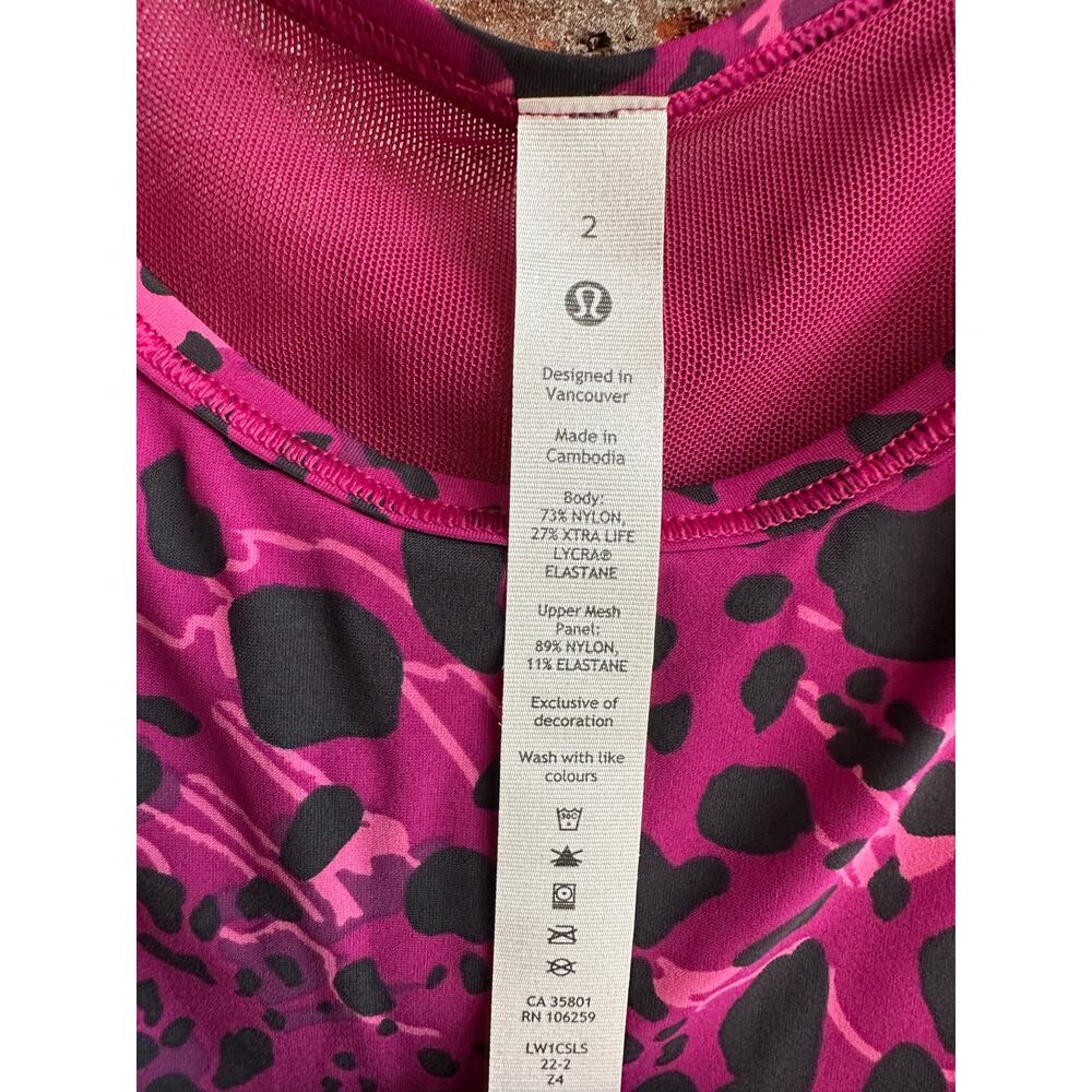 Lululemon Patterned Sculpt Tank Size 2 - Picture 3 of 5